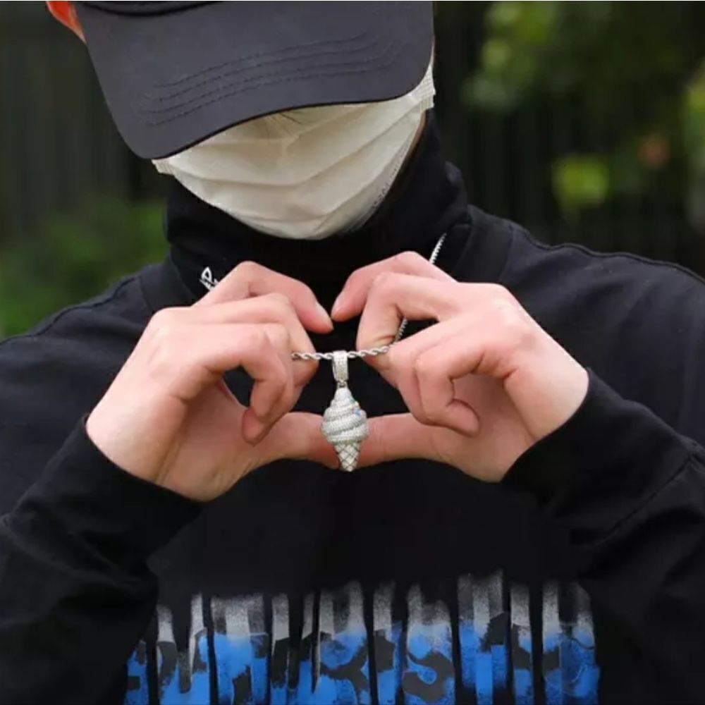 Iced Out Ice Cream Necklace